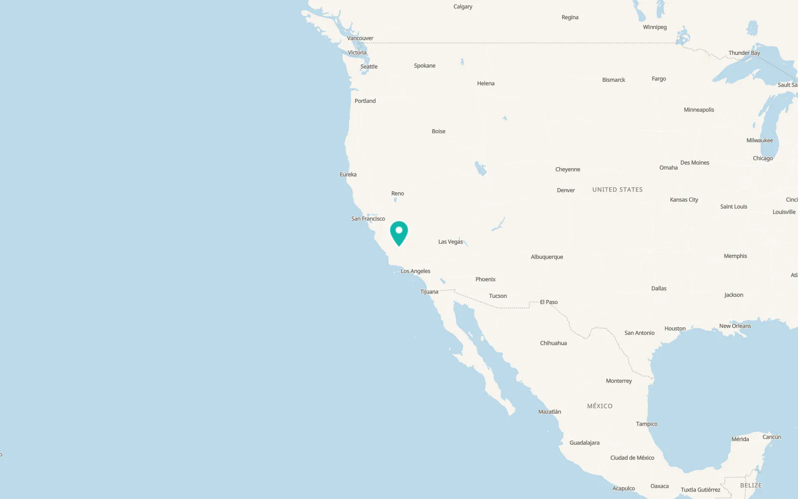 Map of Lost Hills