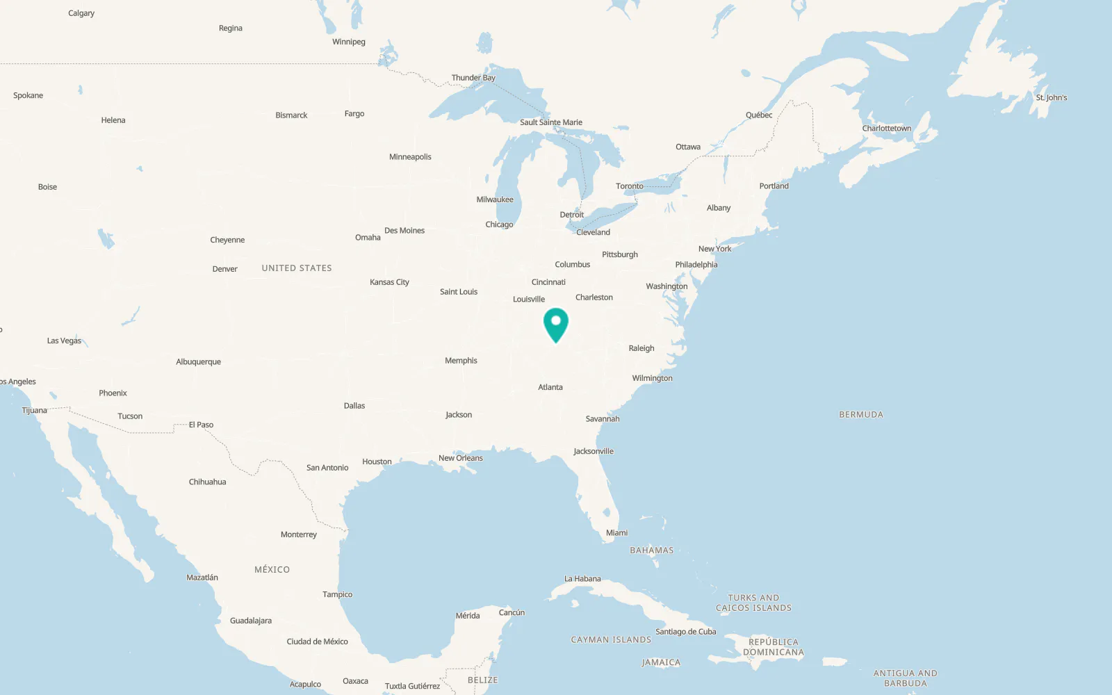 Map of Louisville