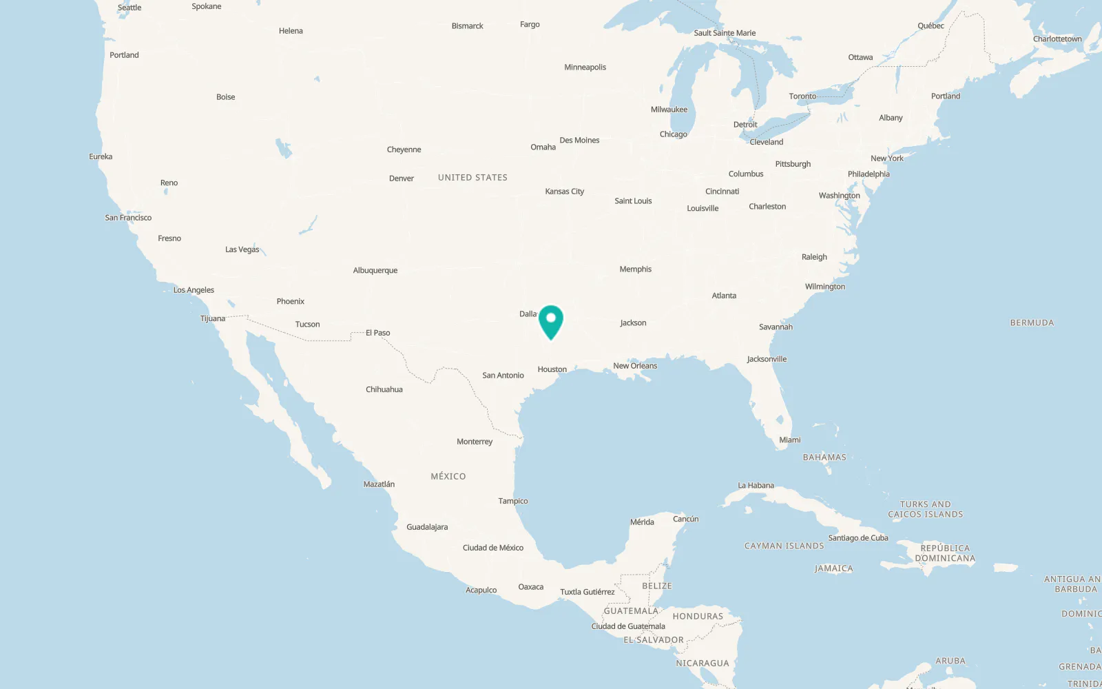 Map of Lovelady