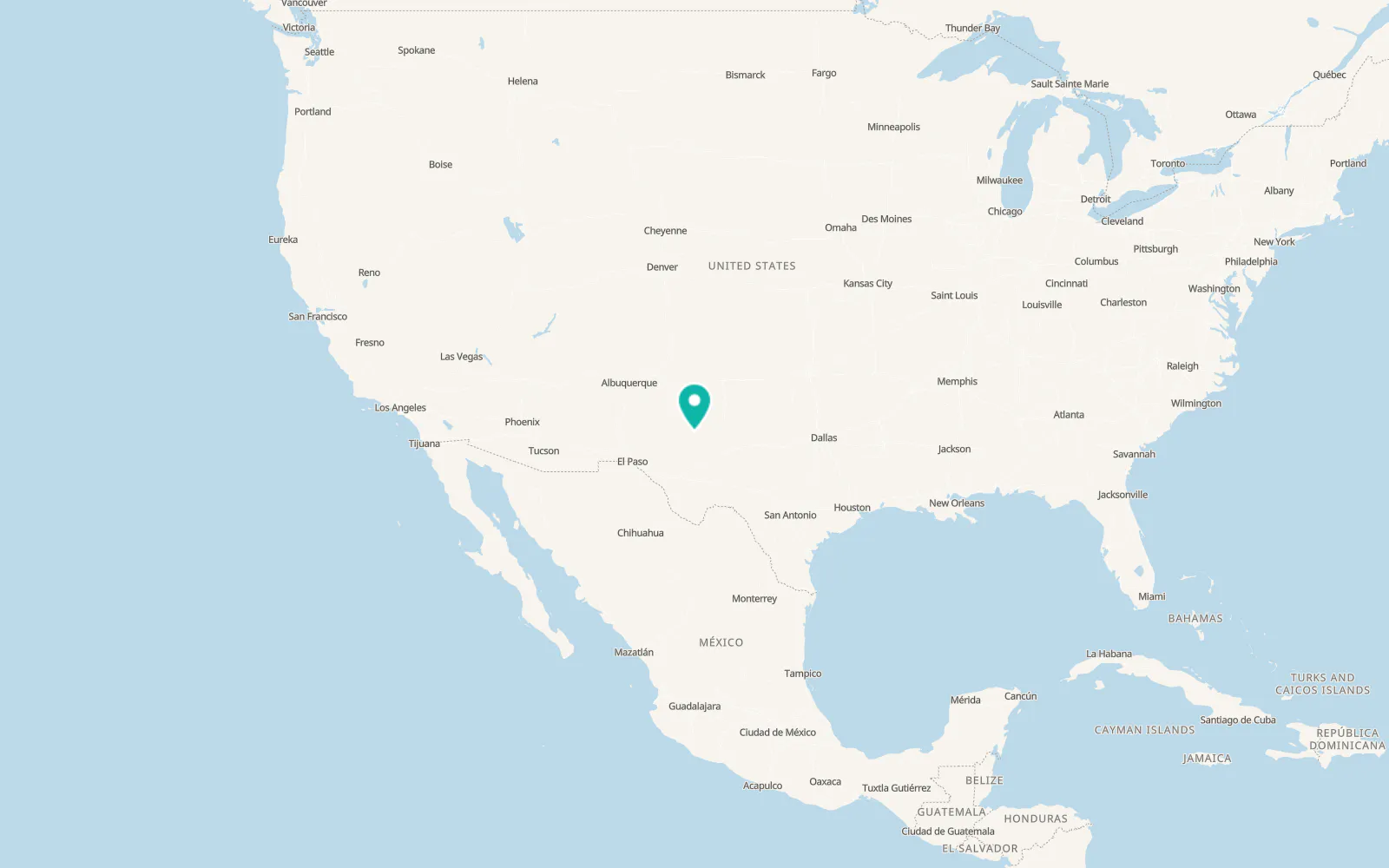 Map of Lovington