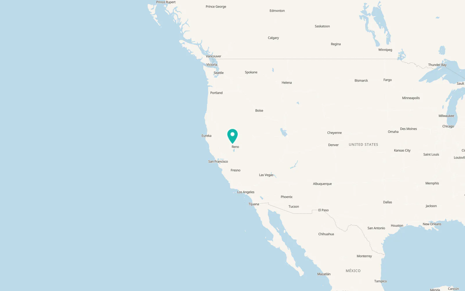 Map of Loyalton