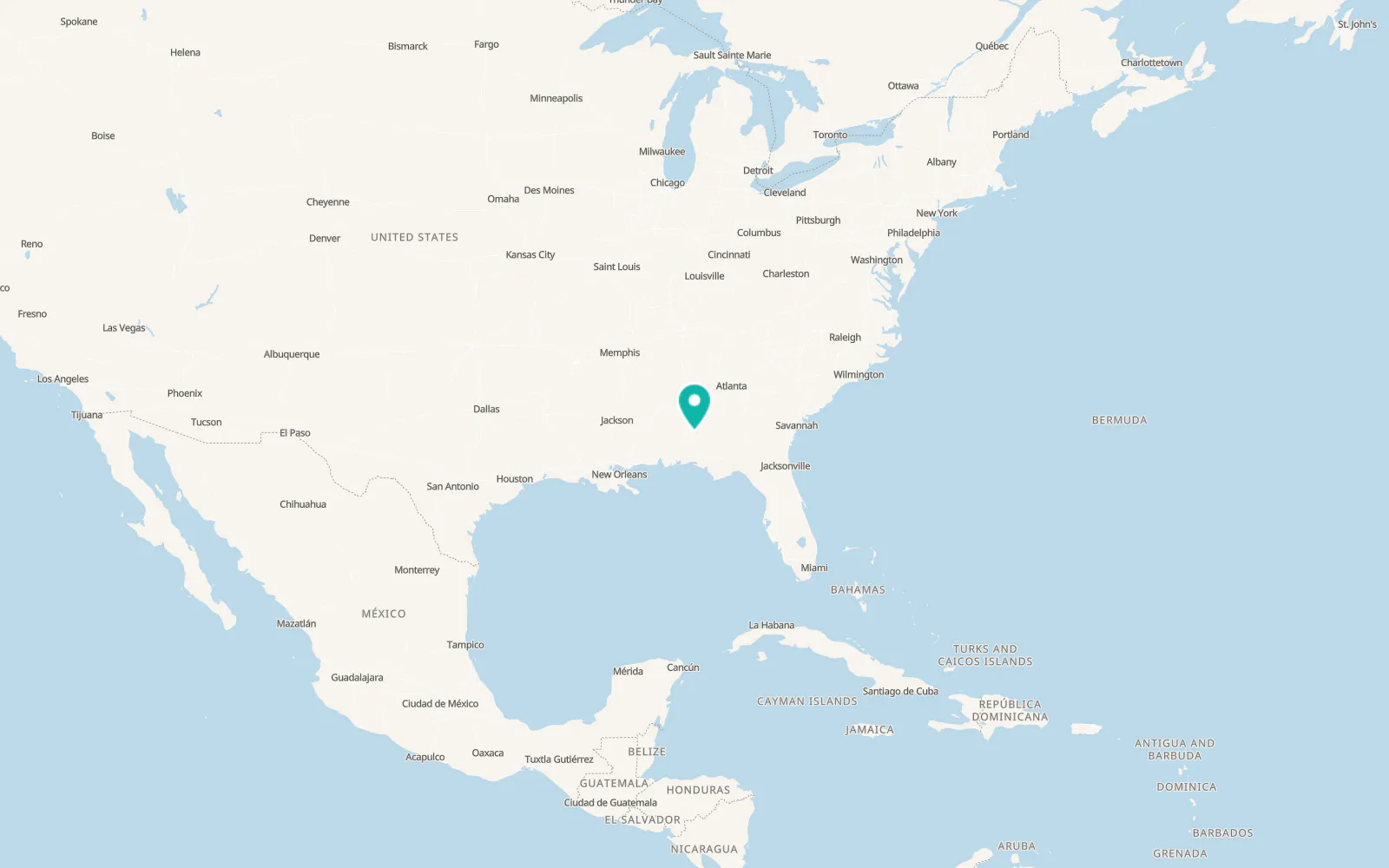 Map of Luverne