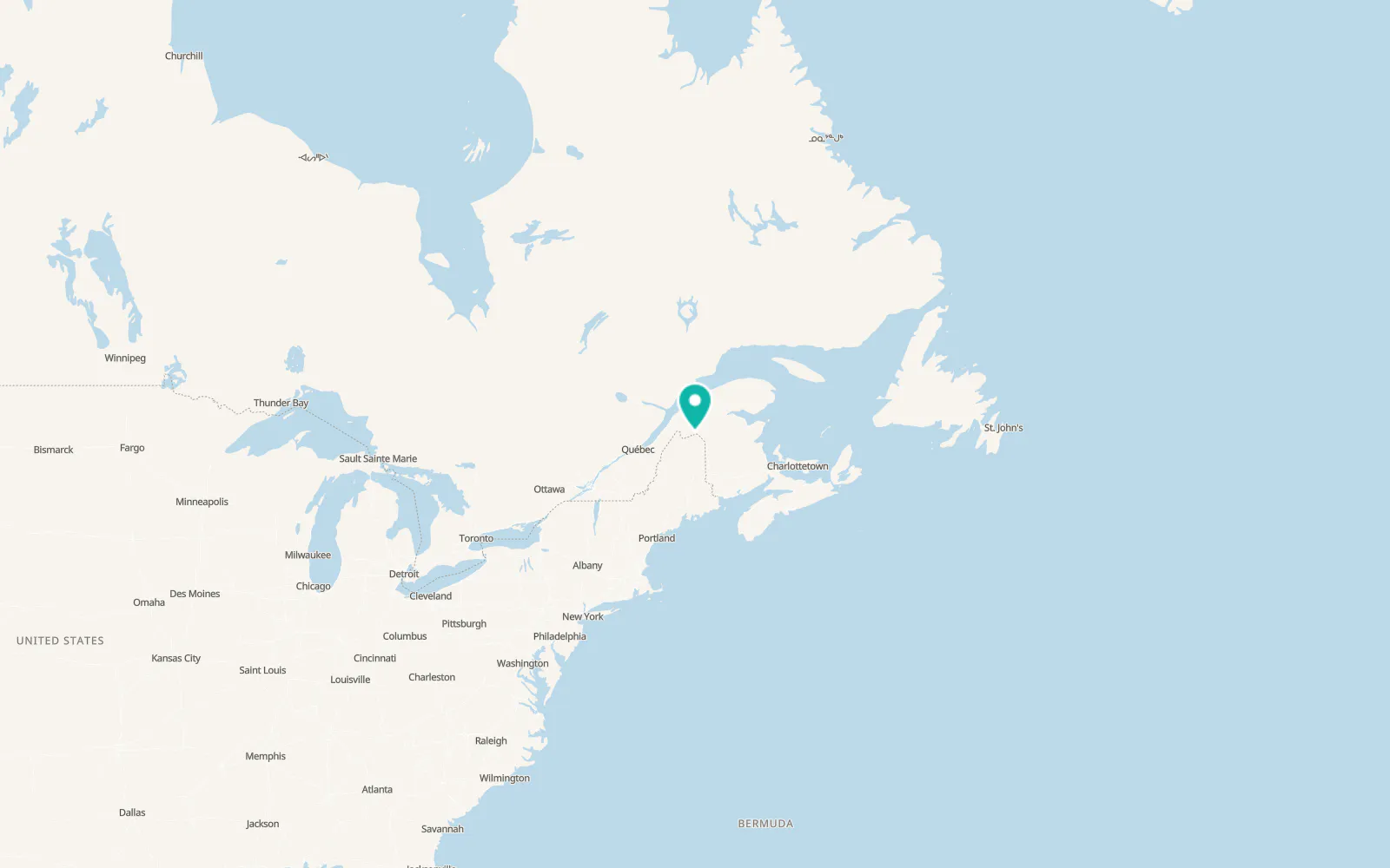 Map of Madawaska