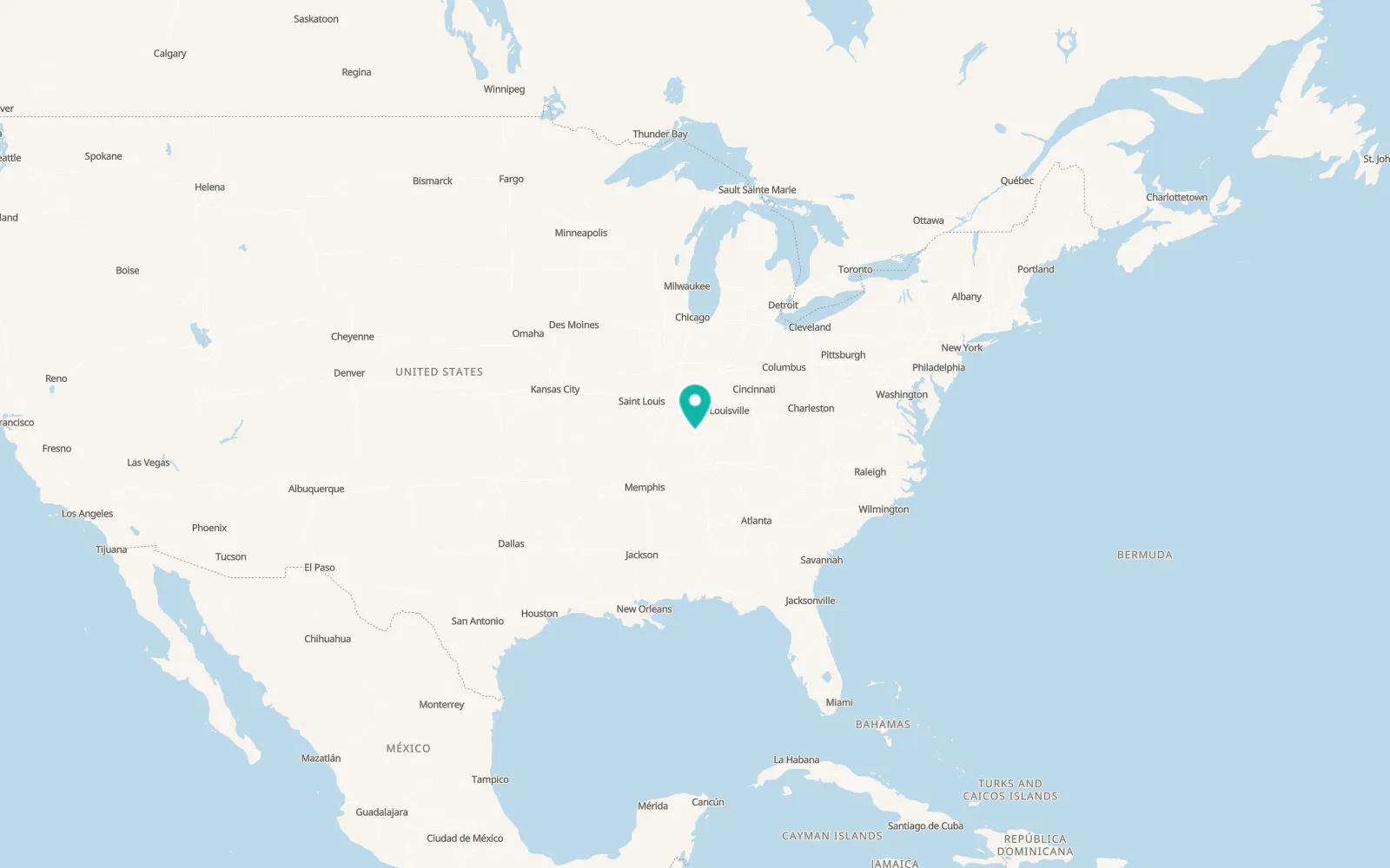 Map of Madisonville