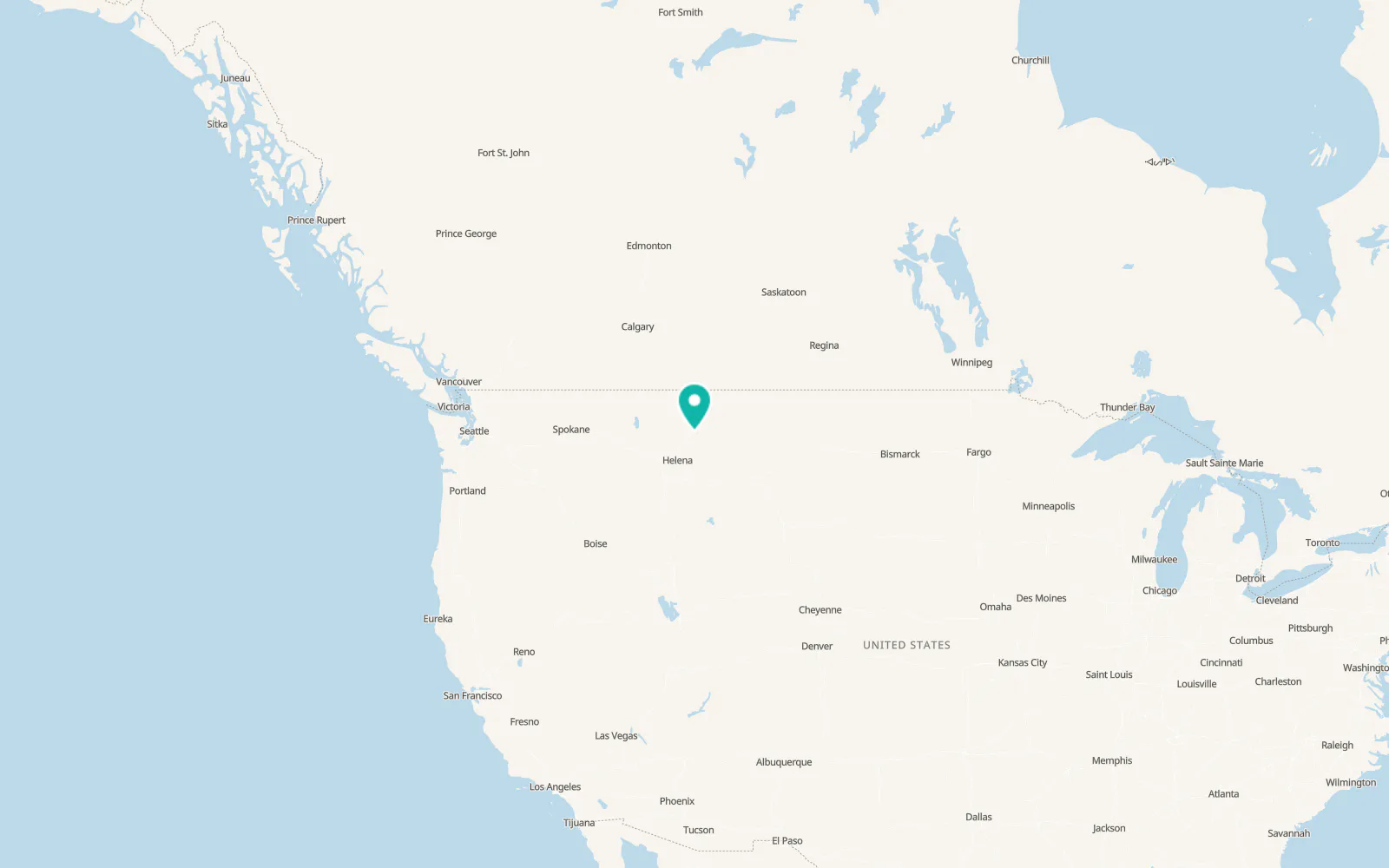 Map of Malmstrom Air Force Base