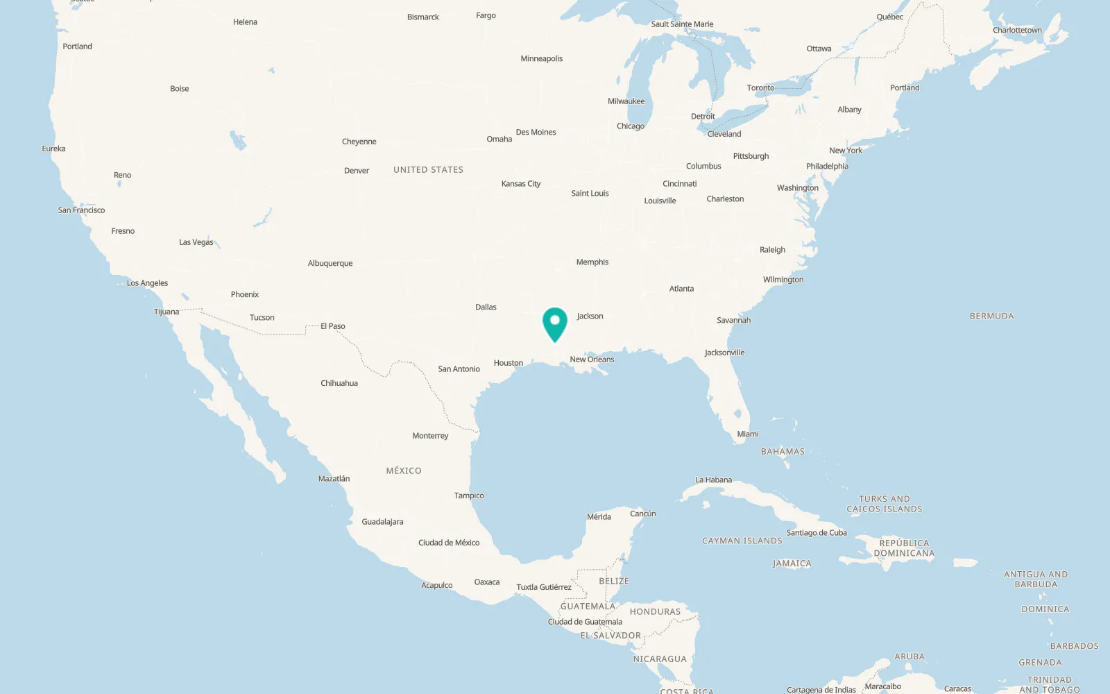 Map of Mamou