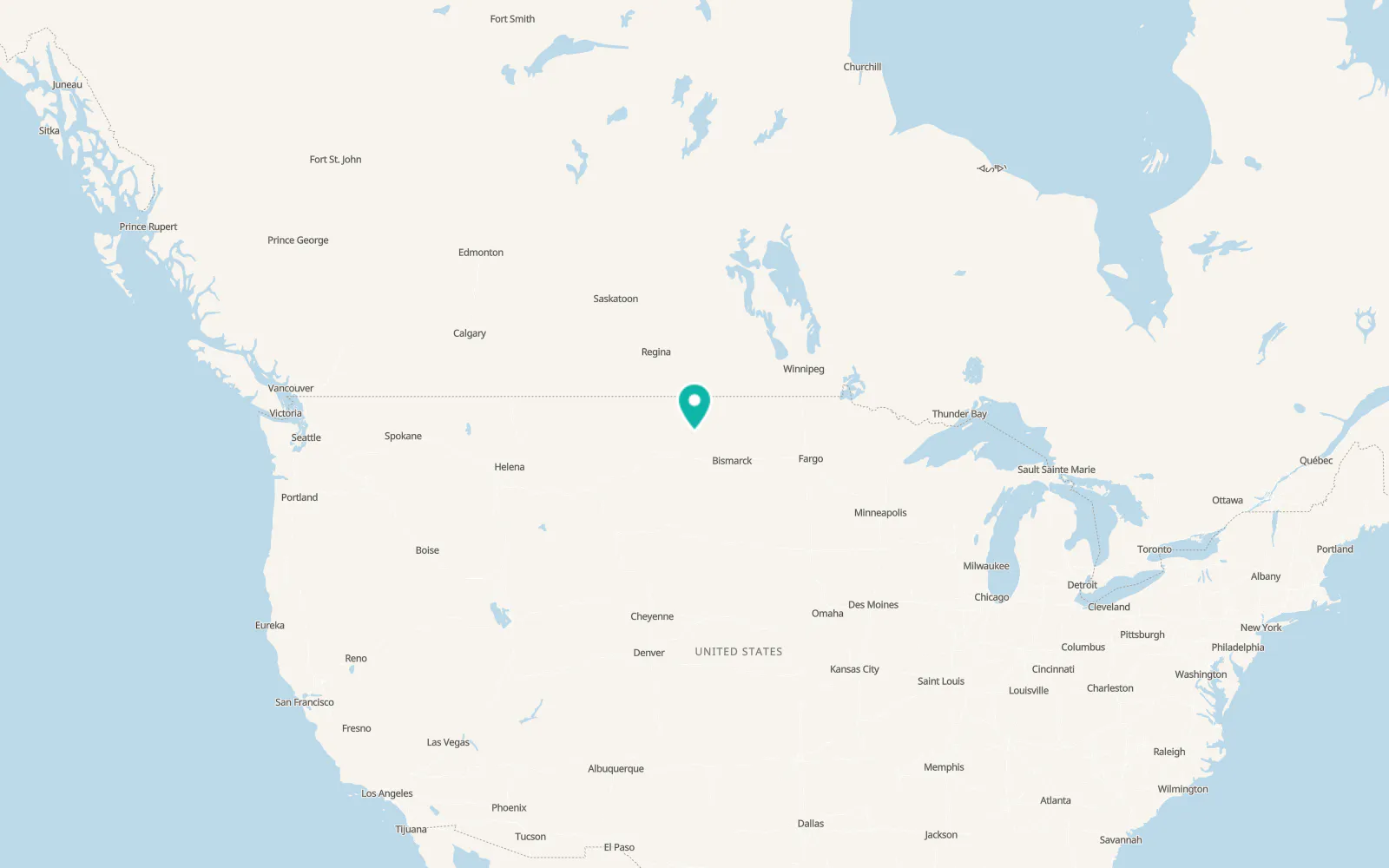 Map of Mandaree