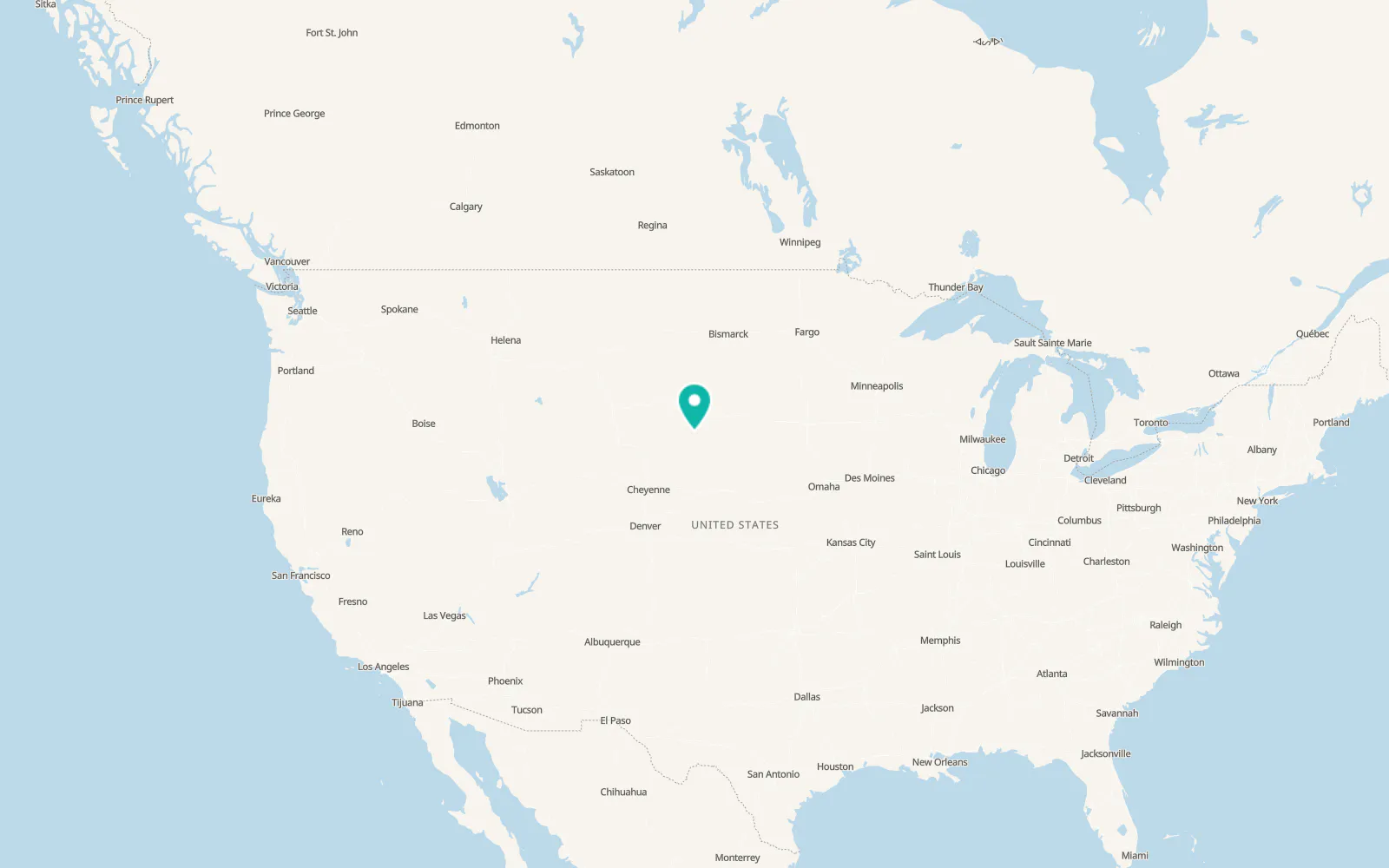 Map of Manderson-White Horse Creek