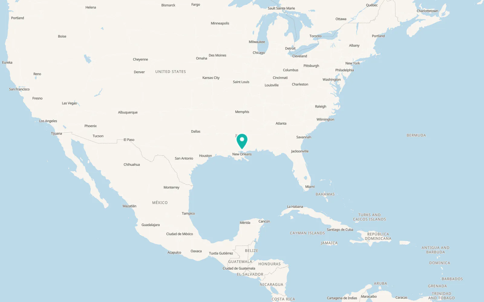 Map of Mandeville
