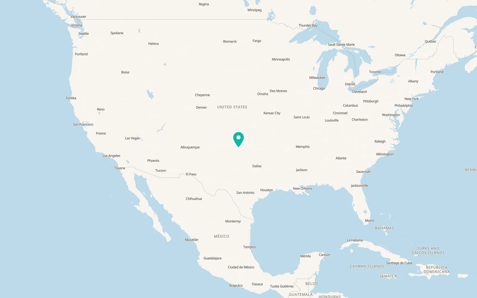 Map of Mangum