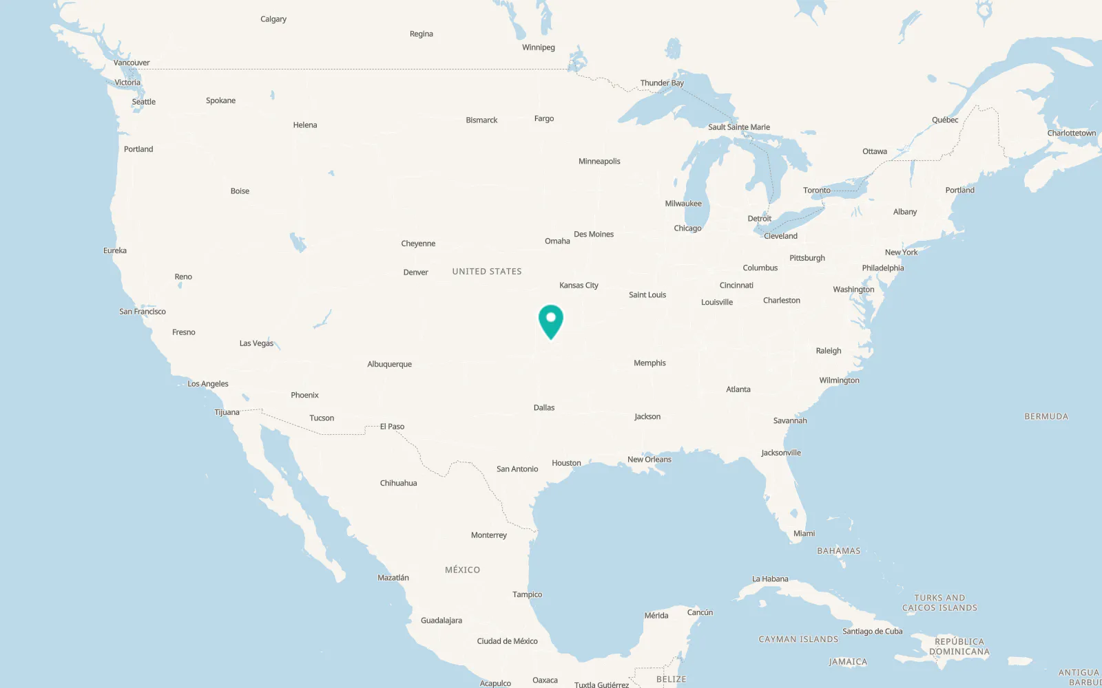 Map of Mannford