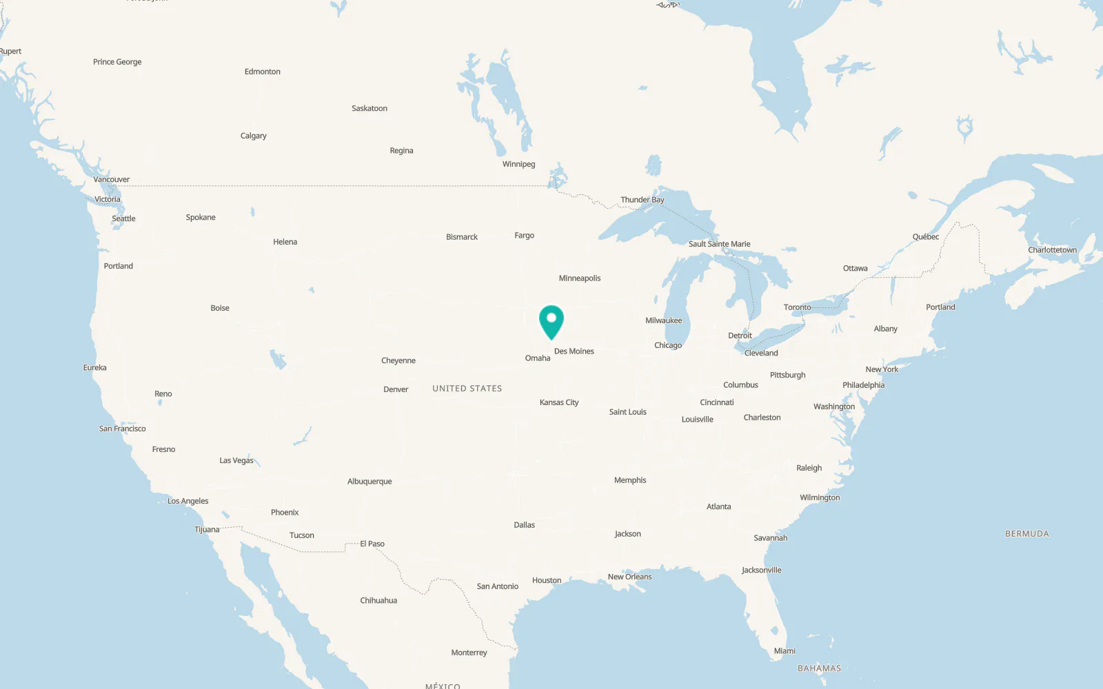 Map of Manning