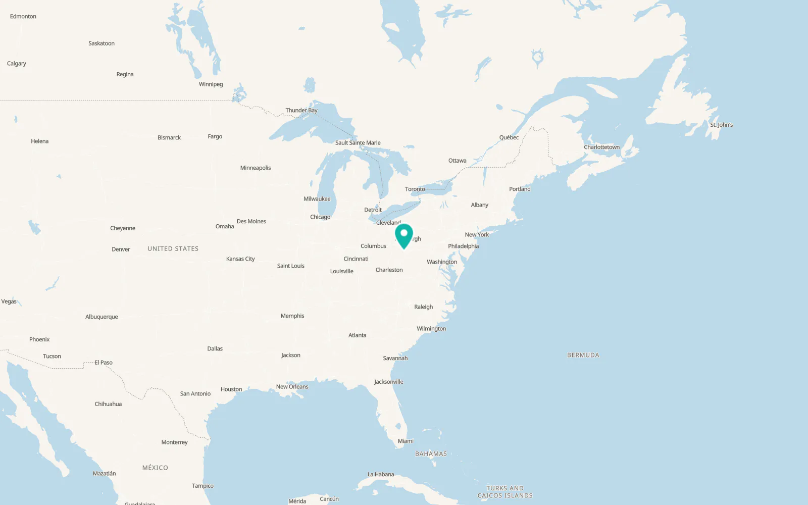 Map of Mannington