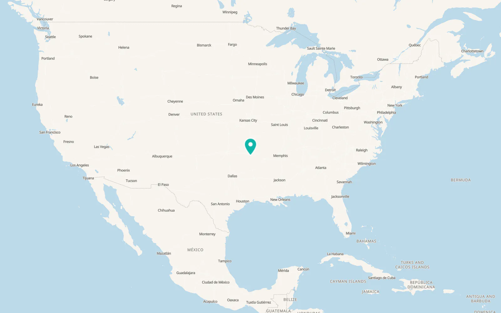 Map of Mansfield