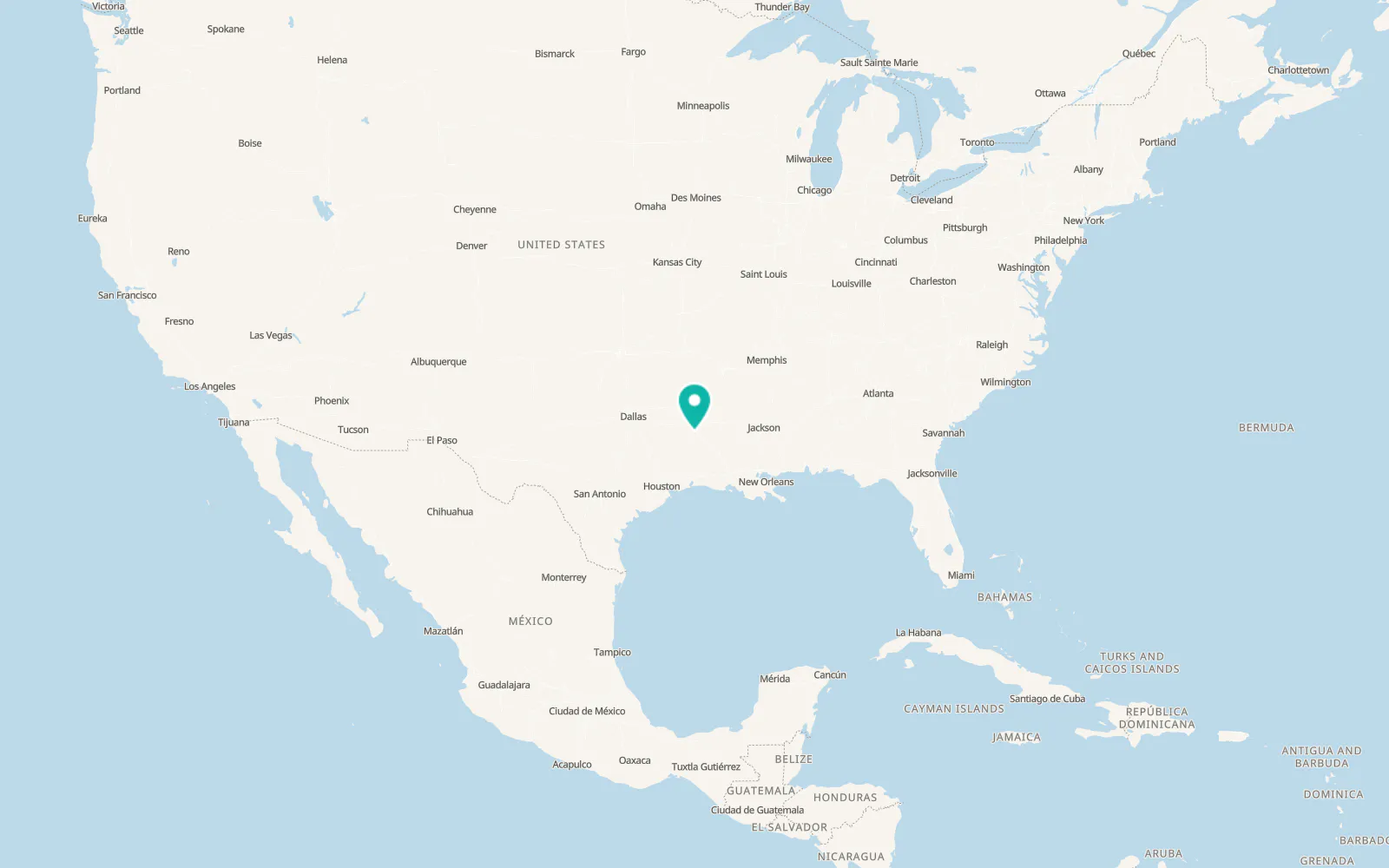 Map of Mansfield
