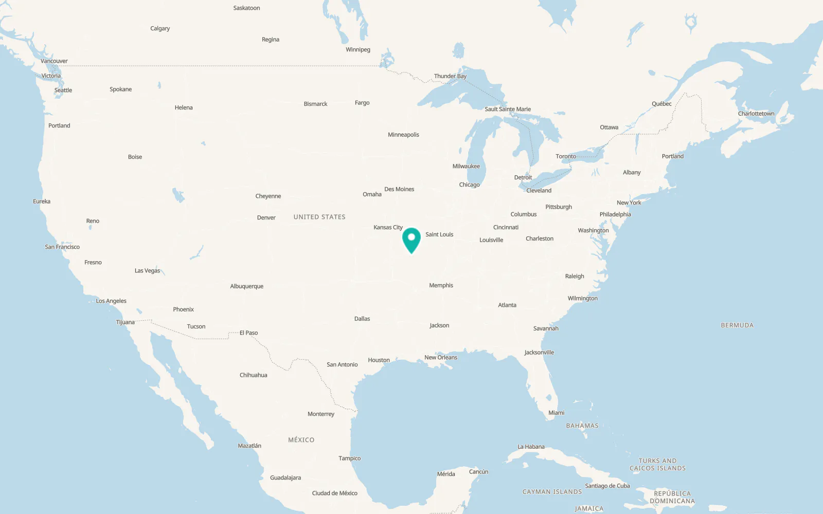 Map of Mansfield