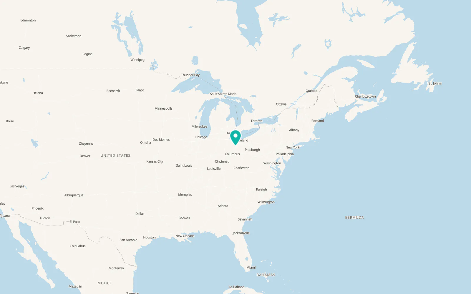 Map of Mansfield