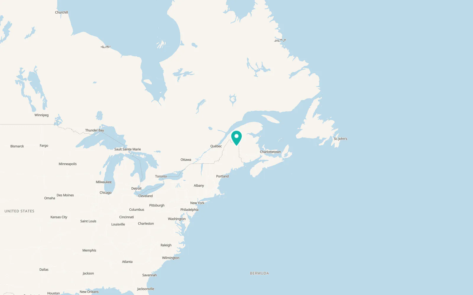 Map of Mapleton