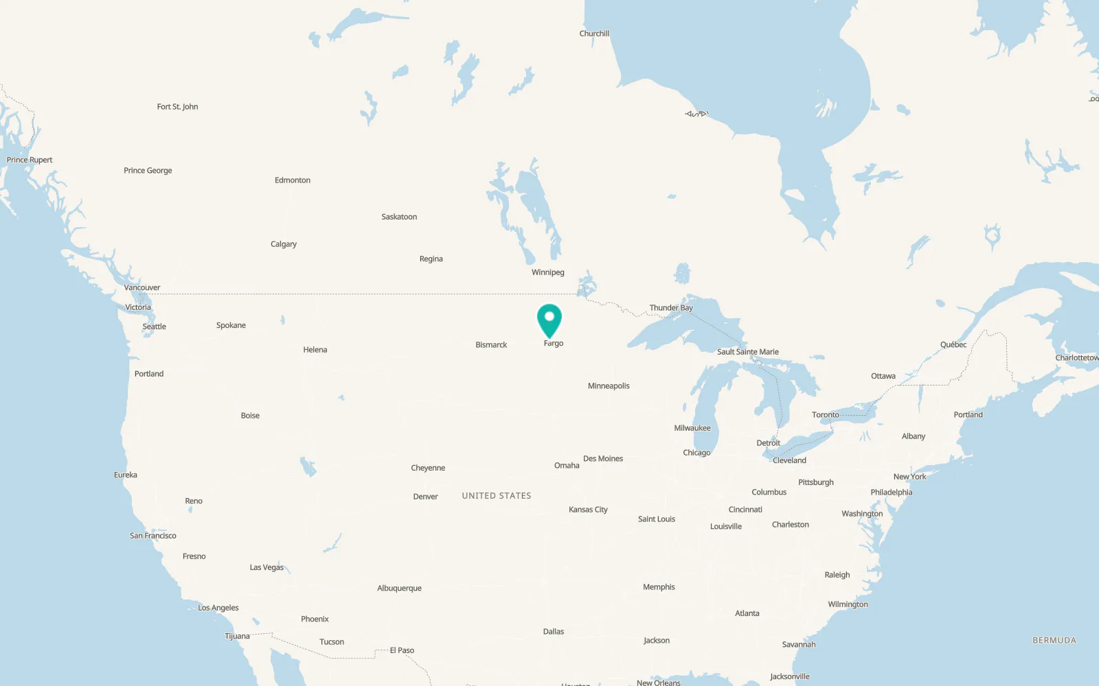 Map of Mapleton