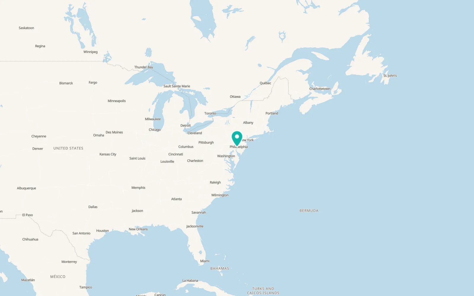 Map of Marcus Hook