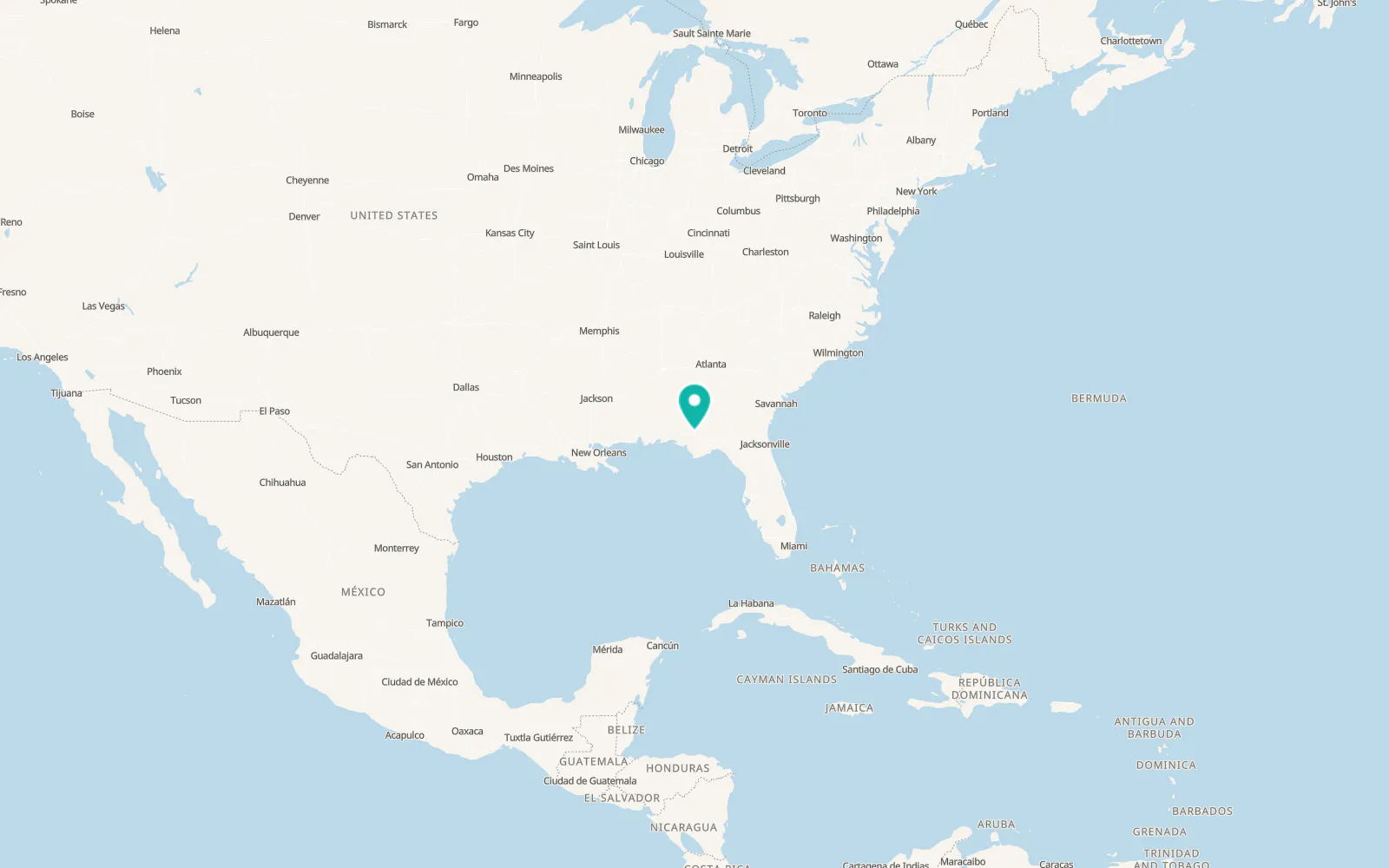 Map of Marianna