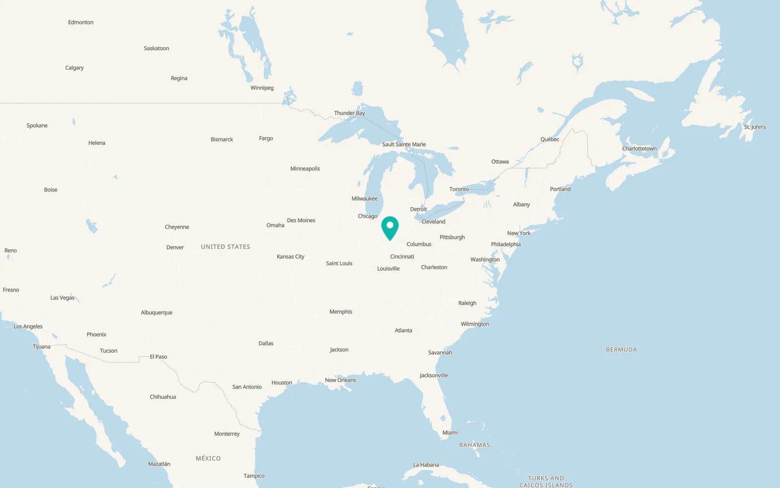 Map of Markleville
