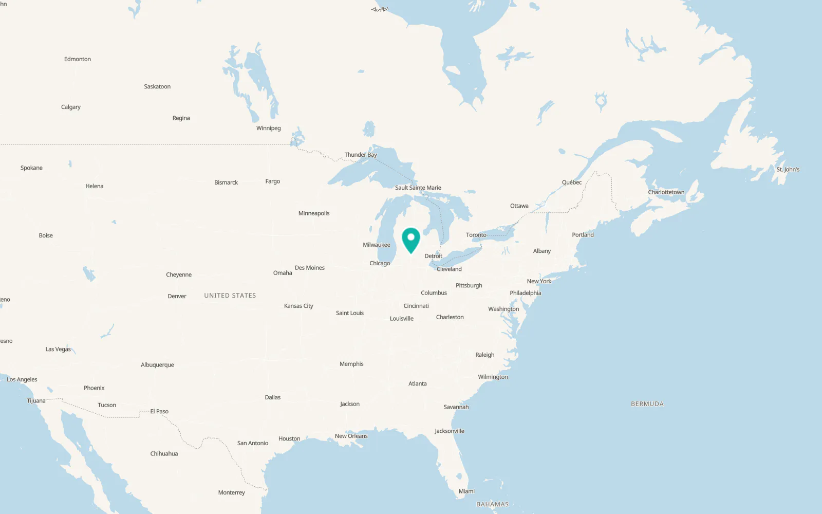 Map of Marshall