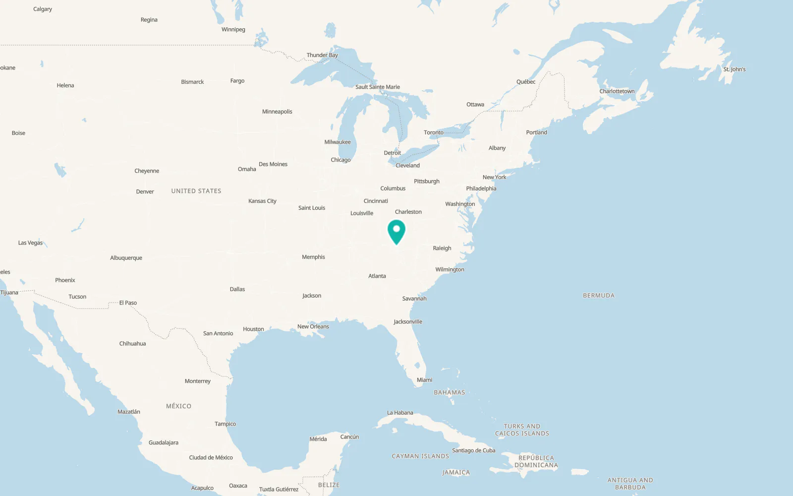 Map of Marshall