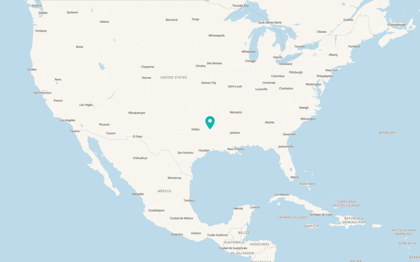 Map of Marshall