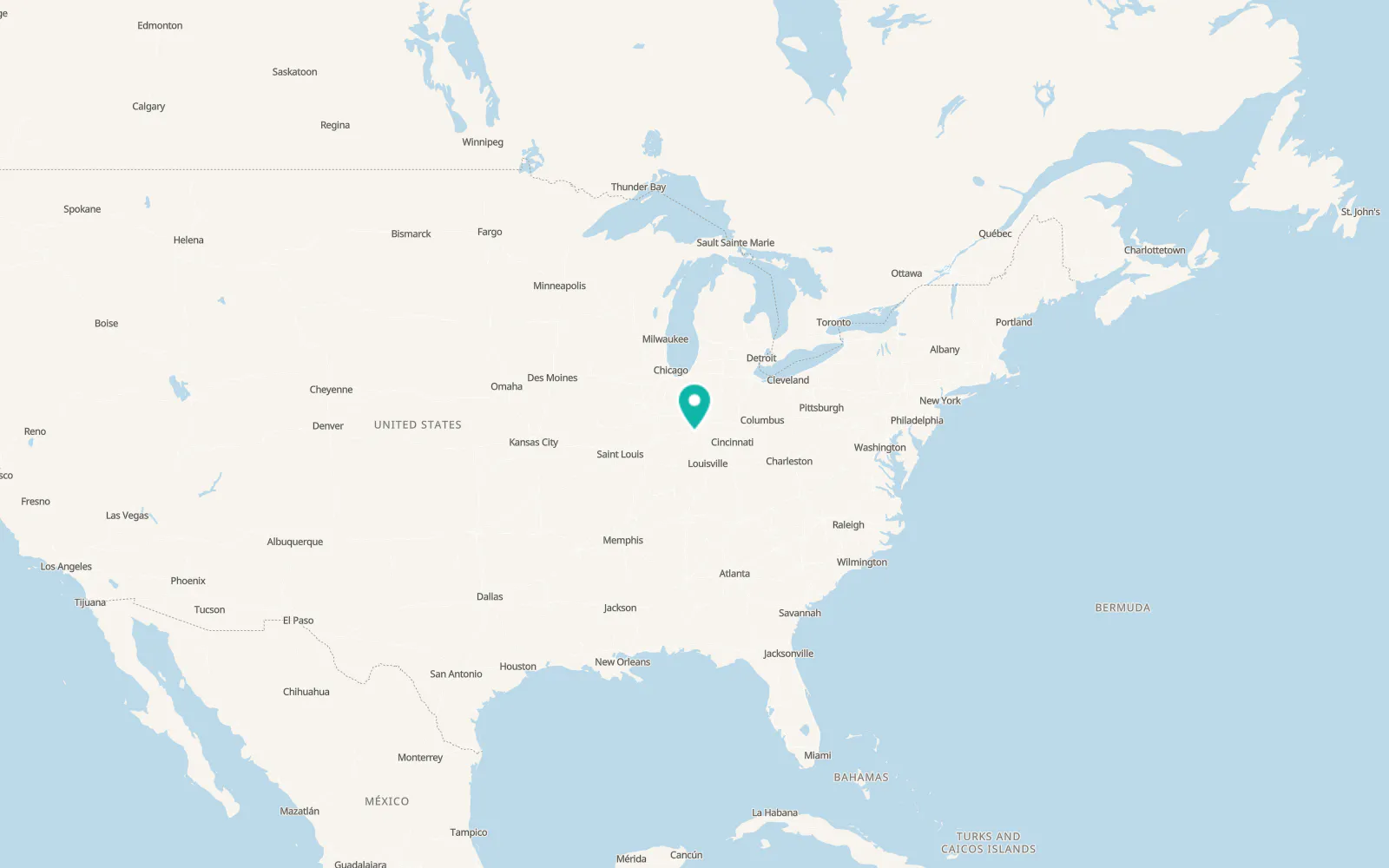 Map of Martinsville