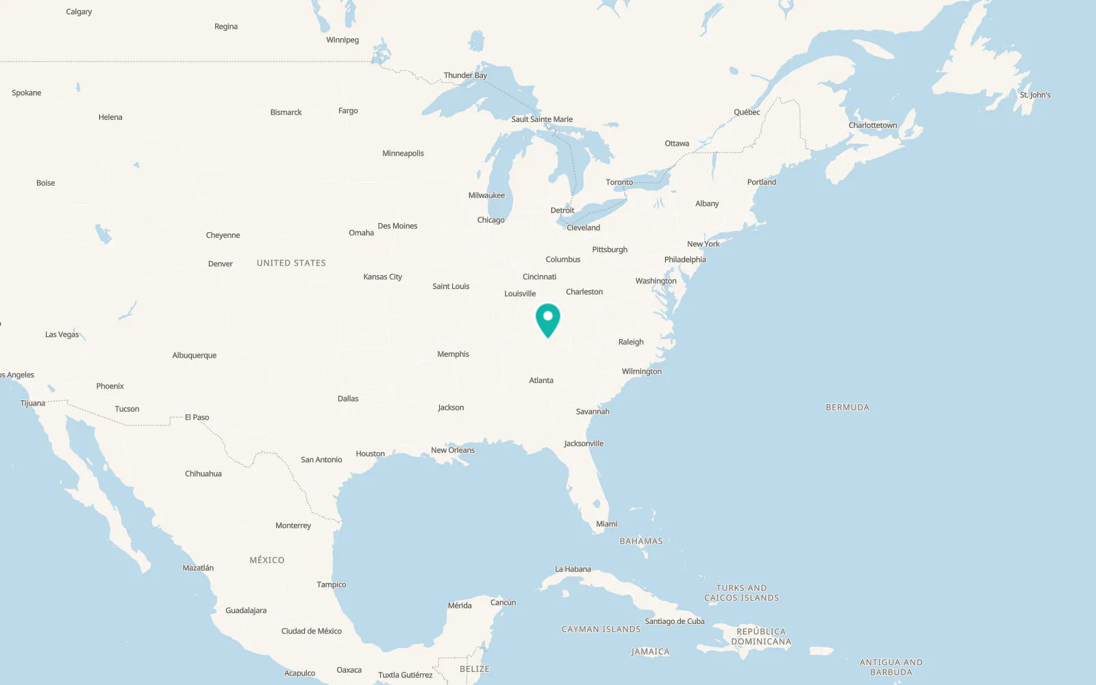 Map of Maryville