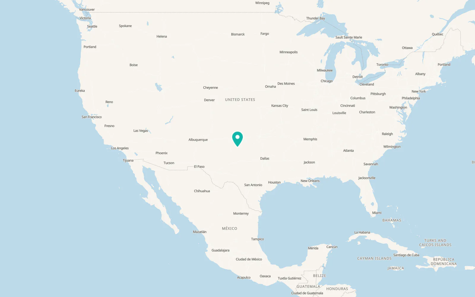 Map of Matador