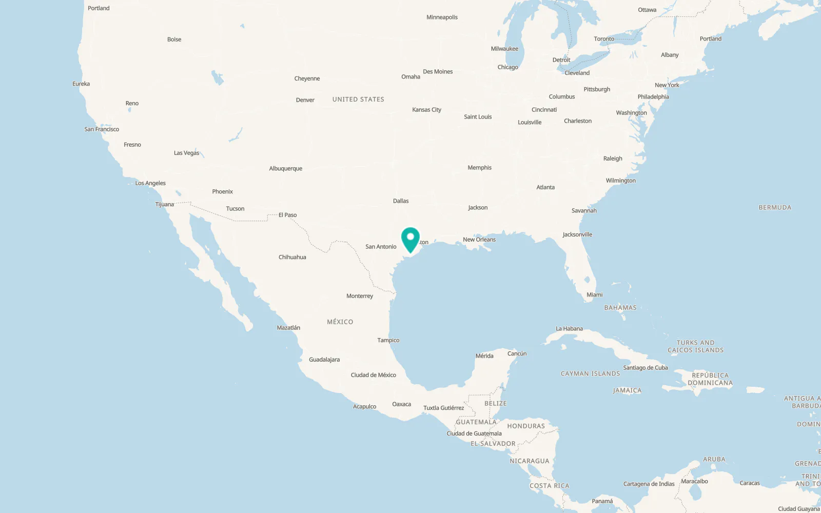Map of Matagorda