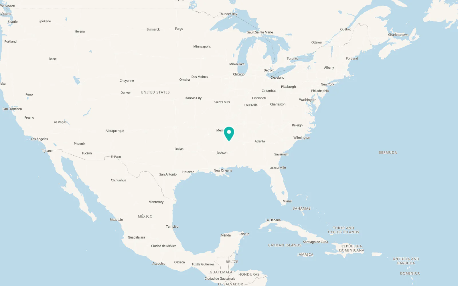 Map of Mathiston