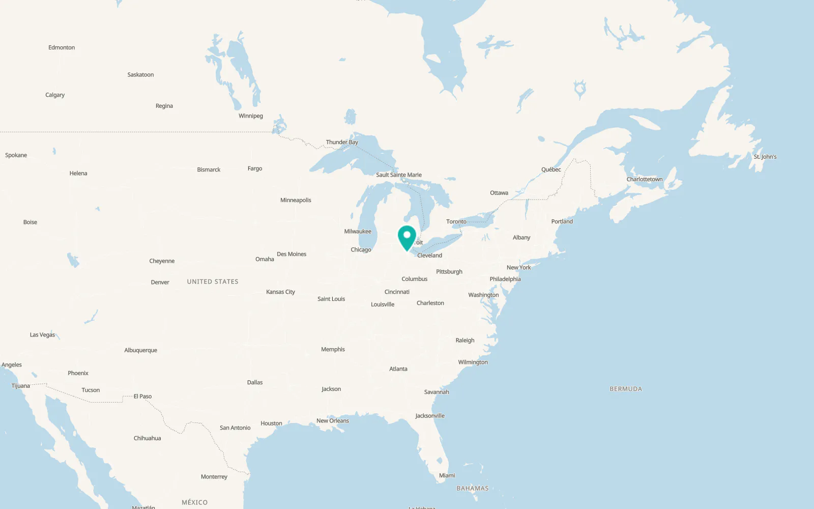 Map of Maumee