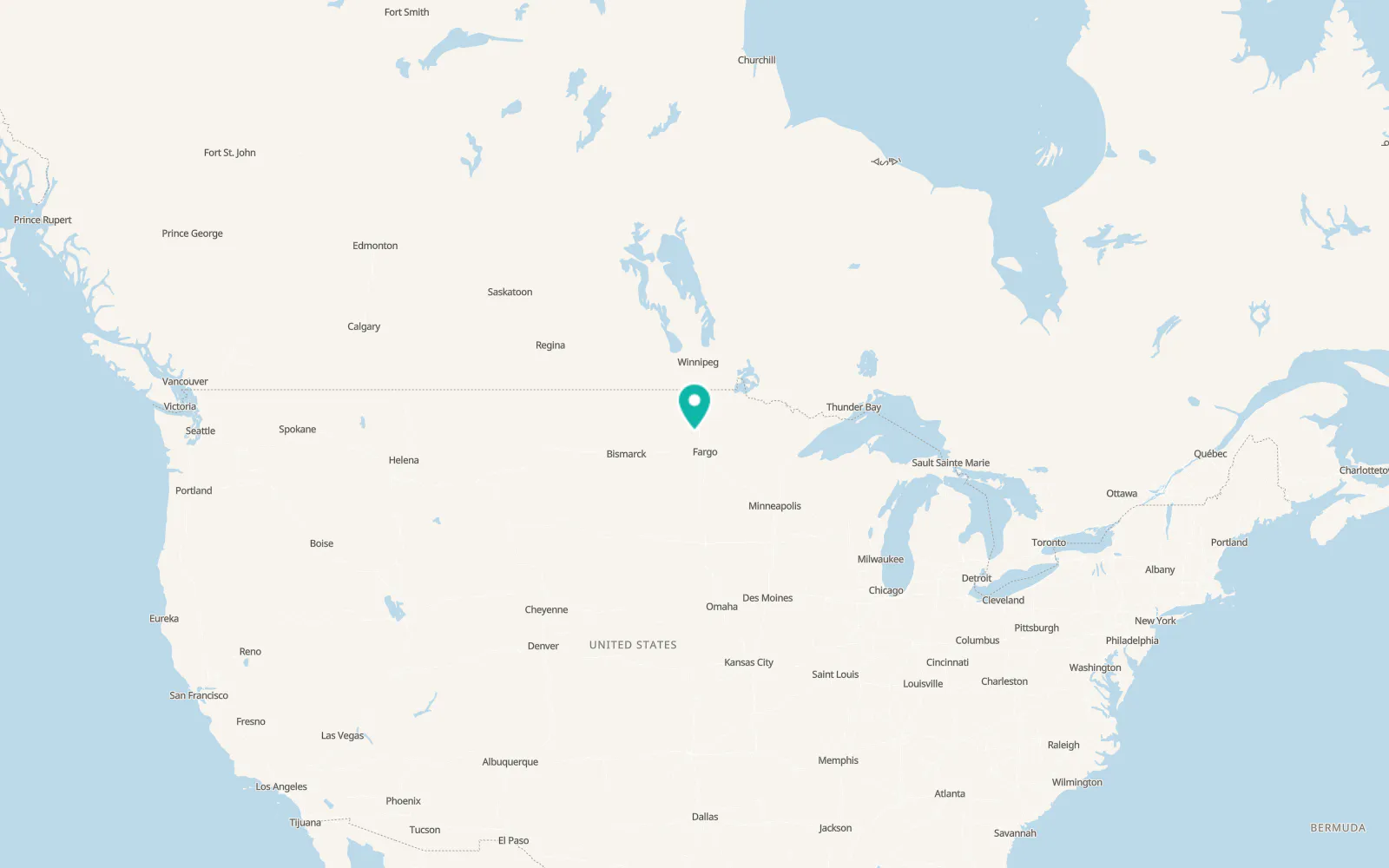 Map of Mayville