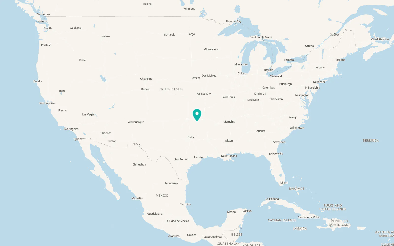 Map of McAlester