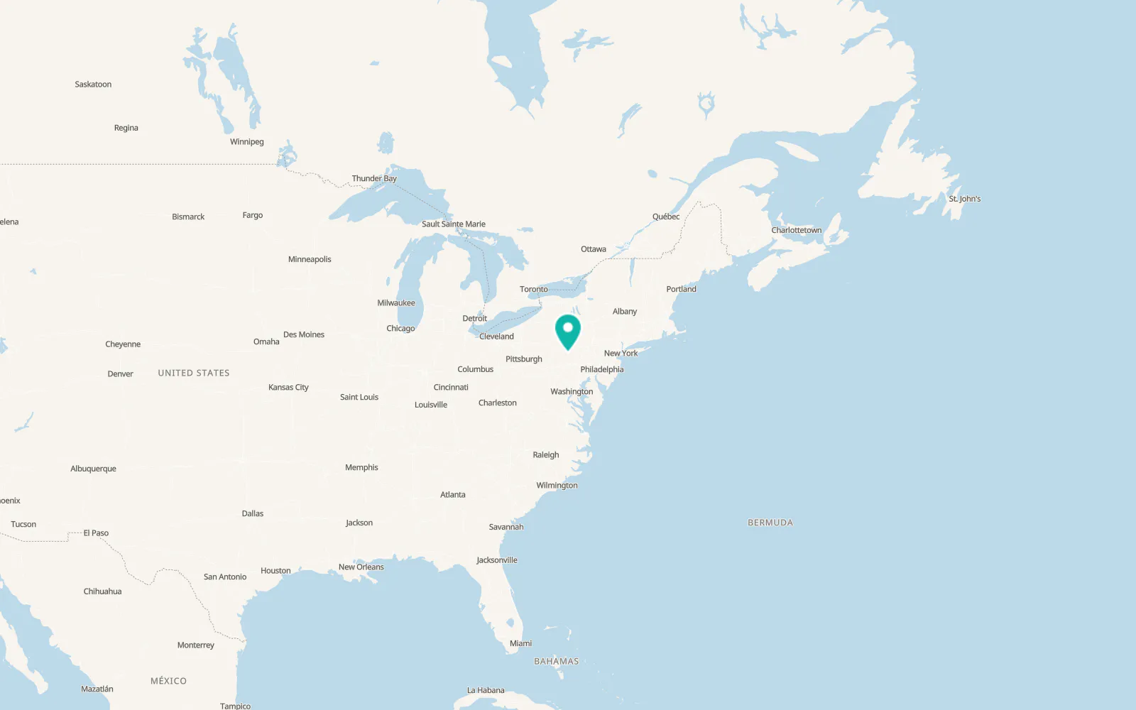 Map of McAlisterville