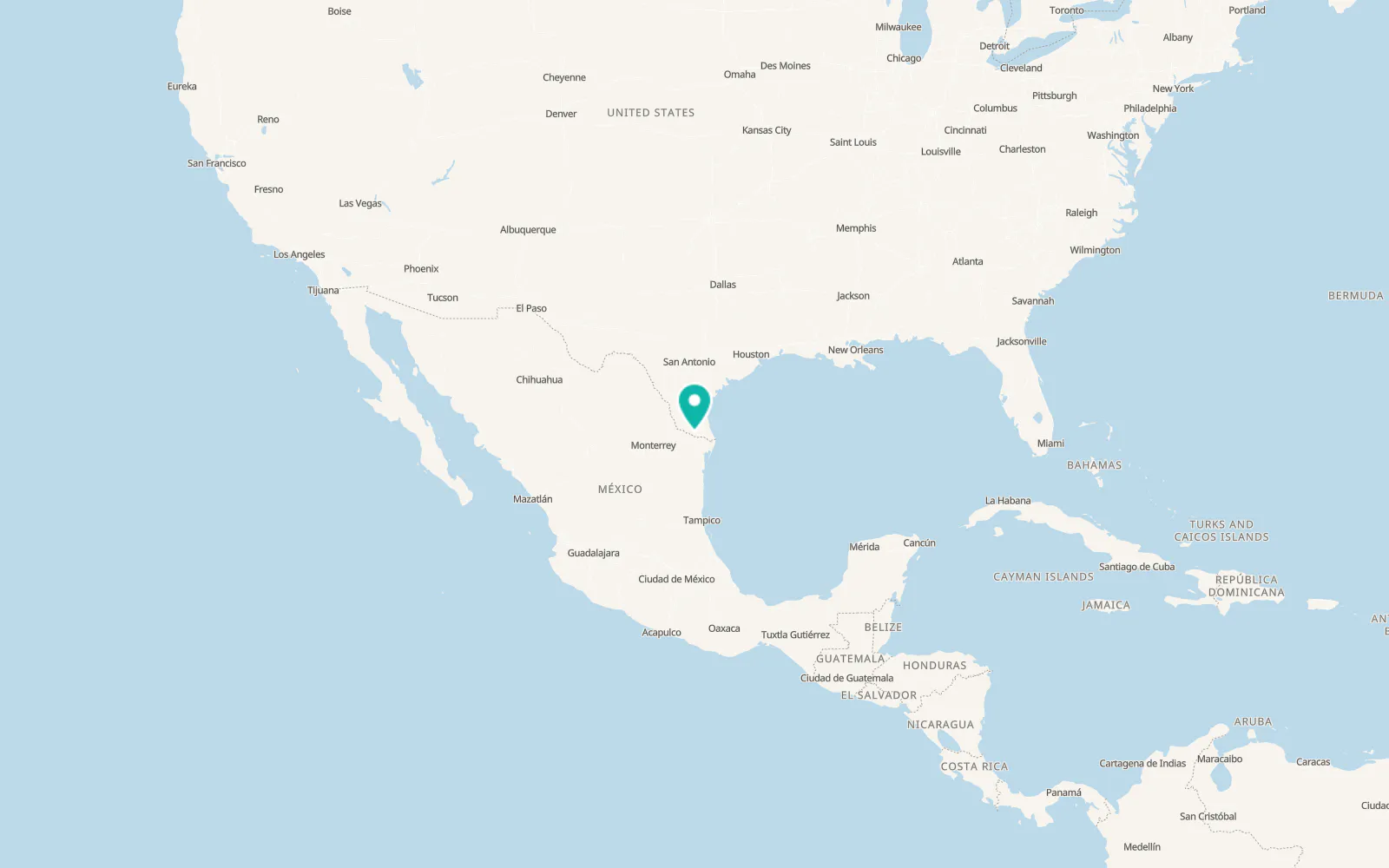 Map of McAllen