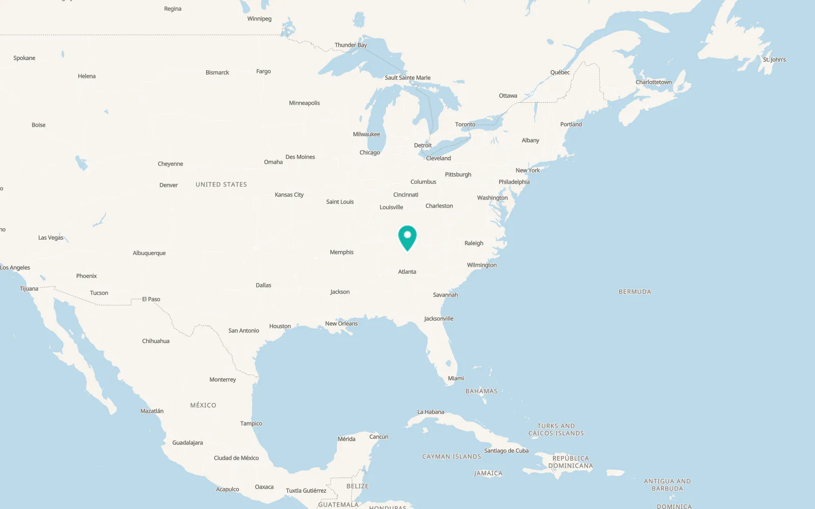 Map of McCaysville