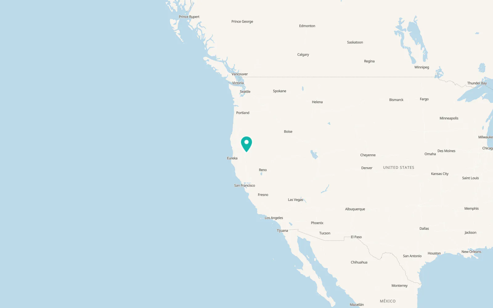 Map of McCloud