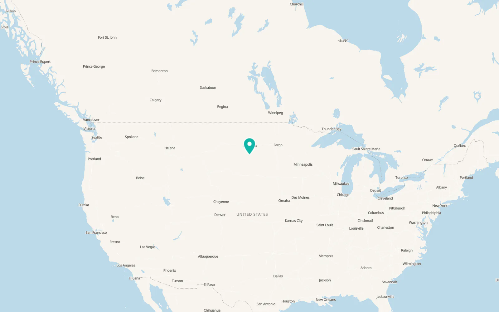 Map of McLaughlin