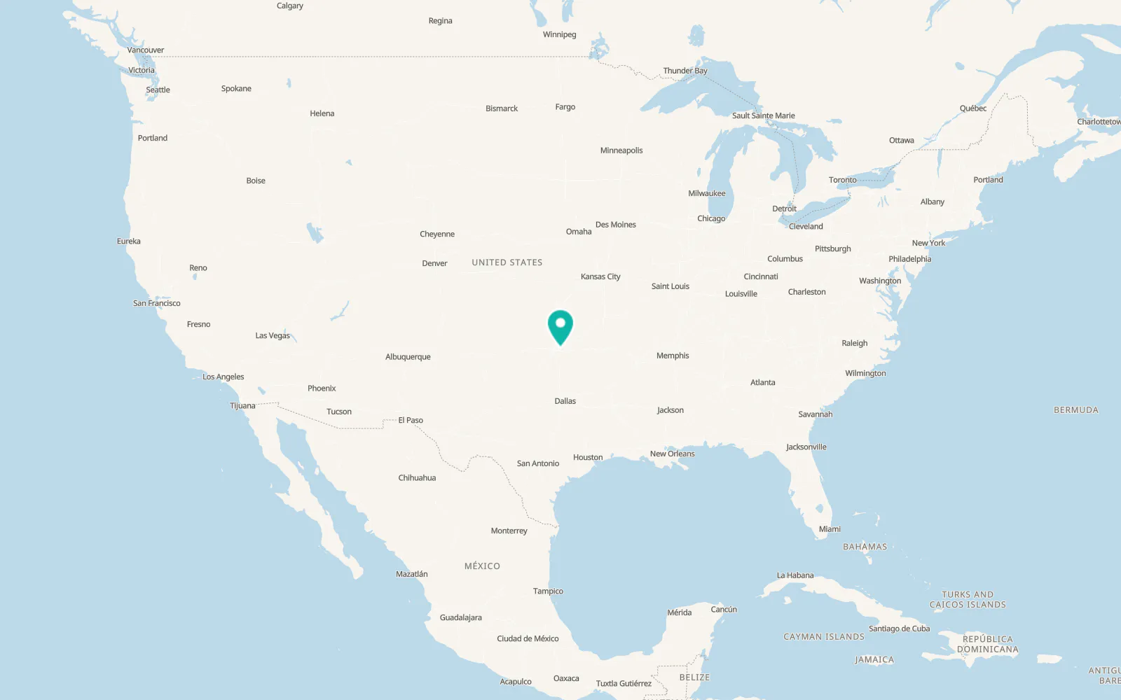 Map of McLoud