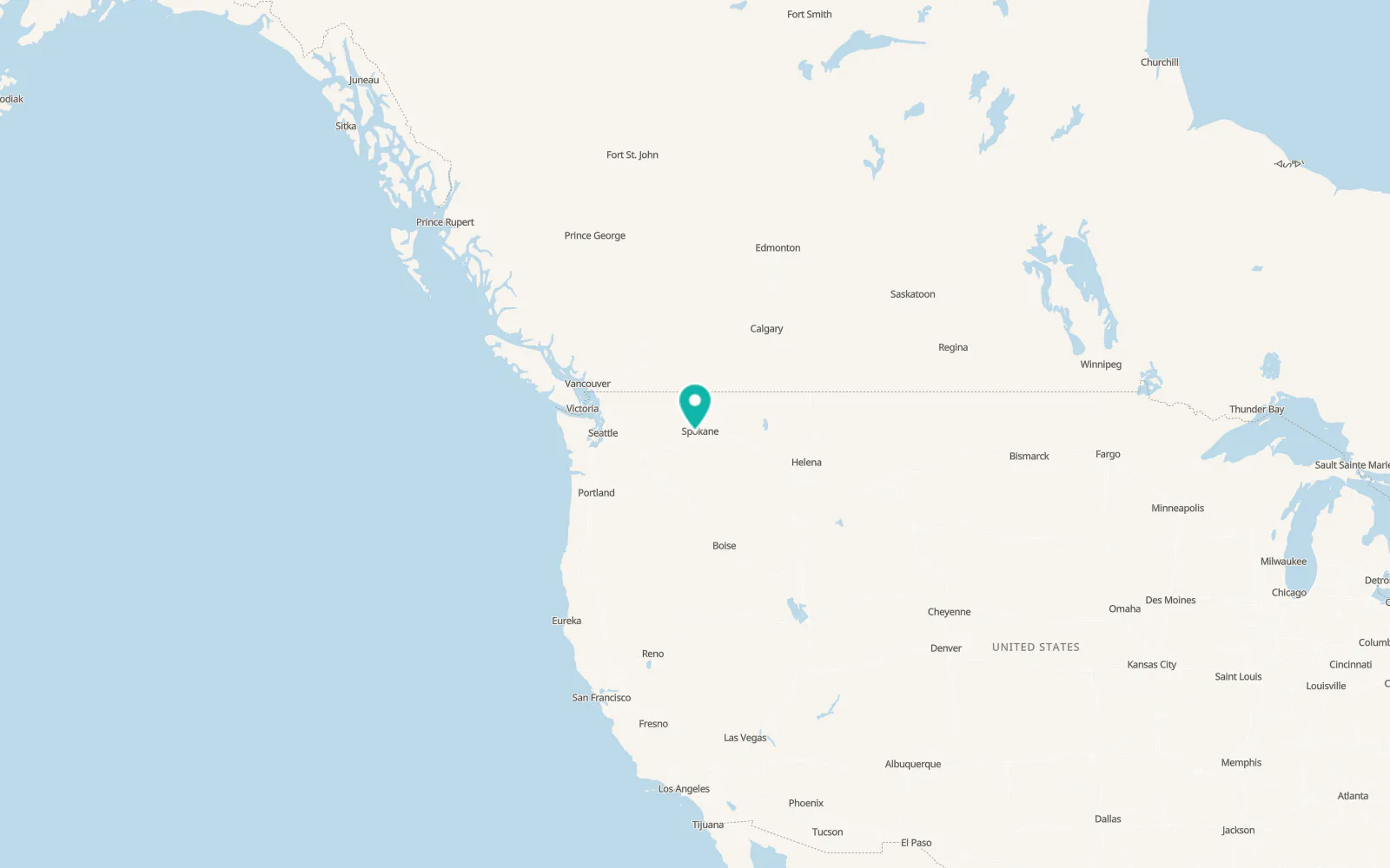 Map of Medical Lake