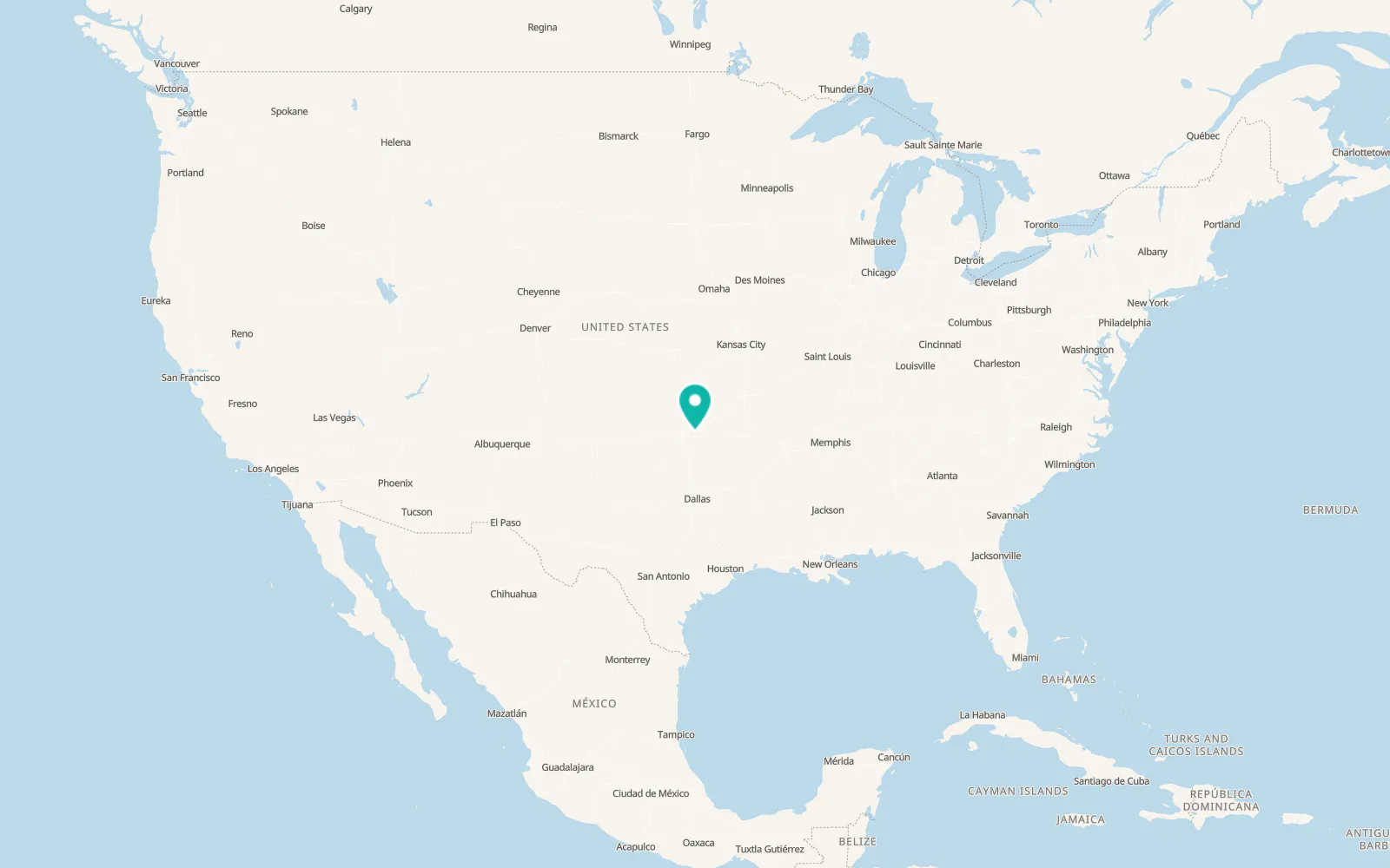 Map of Meeker