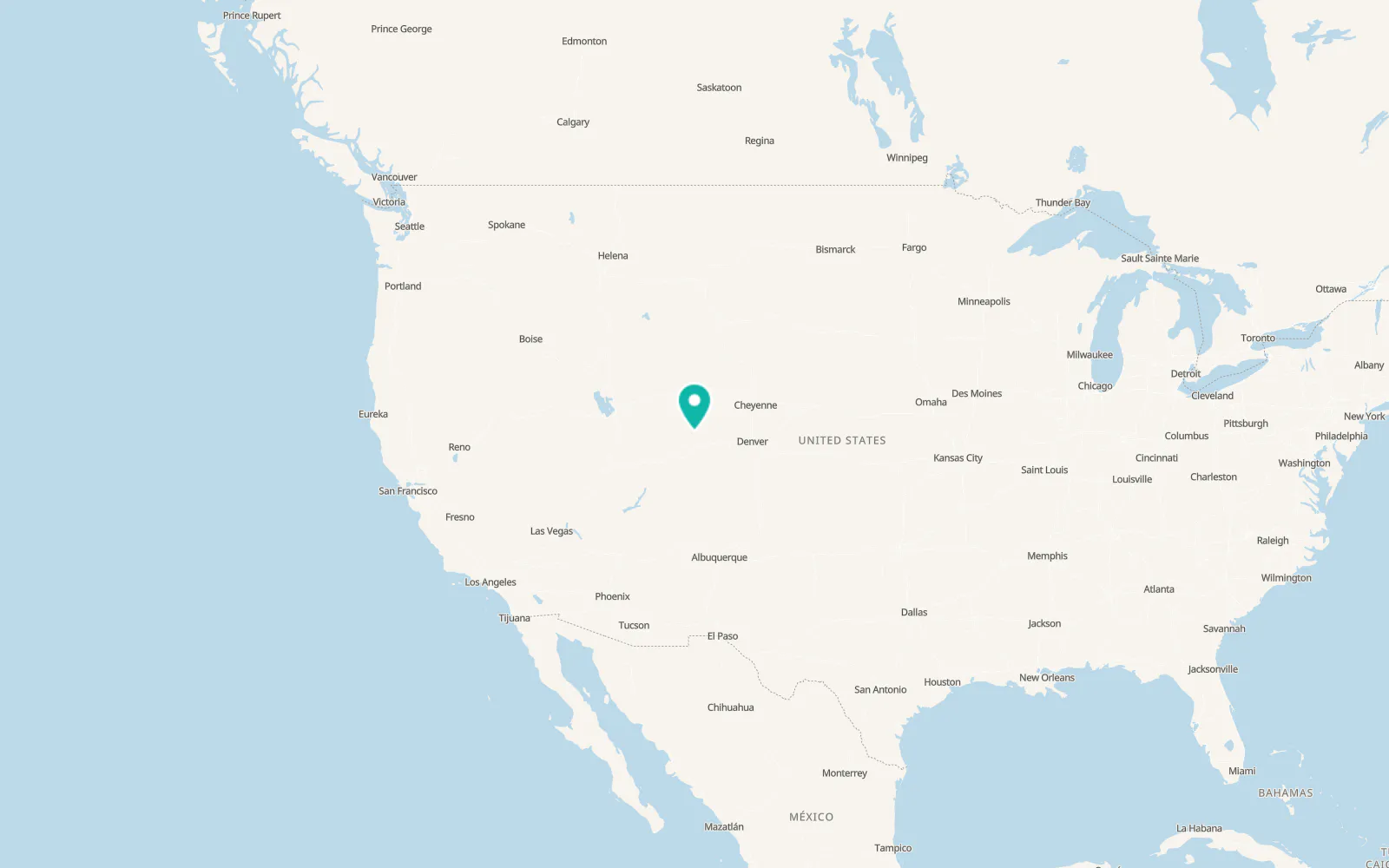 Map of Meeker