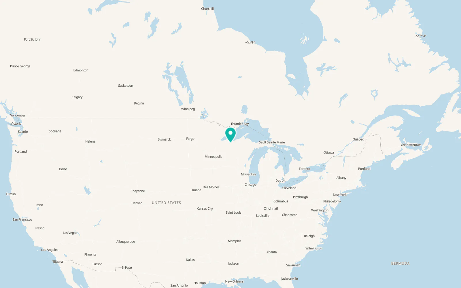 Map of Mellen
