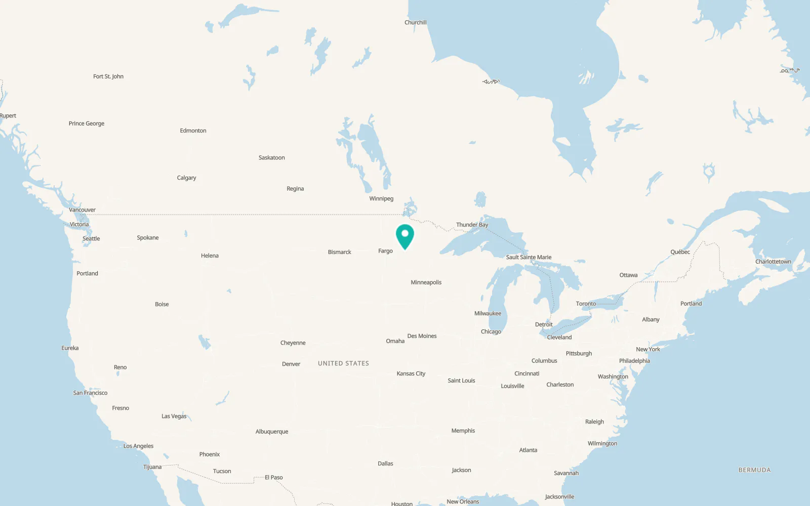 Map of Menahga