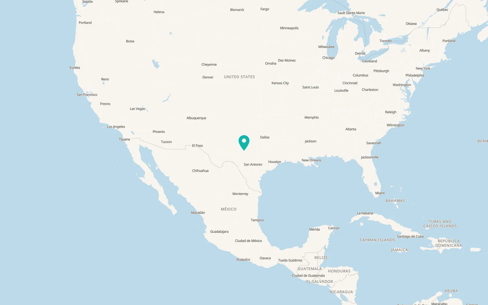 Map of Menard