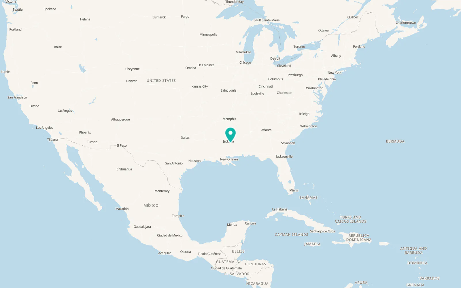Map of Mendenhall